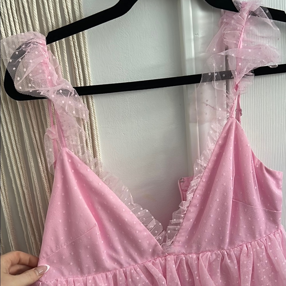 Pink Ruffled Dress - Picture 2 of 4